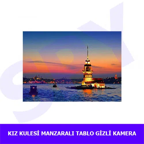 kiz-kulesi-manzarali-tablo-güvenlik-kamera