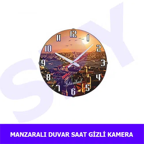 manzarali-duvar-saati-güvenlik-kamera