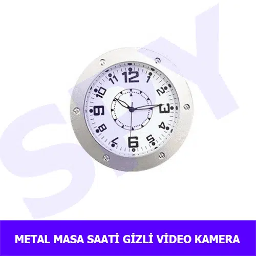 metal-masa-saati-güvenlik-video-kamera