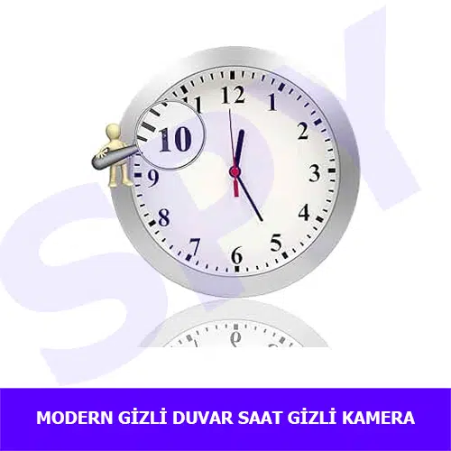 modern-güvenlik-duvar-saat-güvenlik-kamera