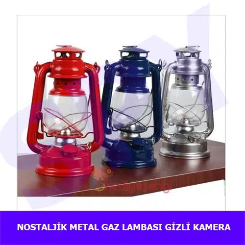 nostaljik-metal-gaz-lambası-güvenlik-kamera